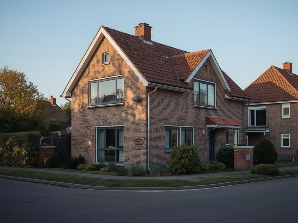 Jaren 30-tweekapper in Nijmegen met antraciet kunststof kozijnen en erker