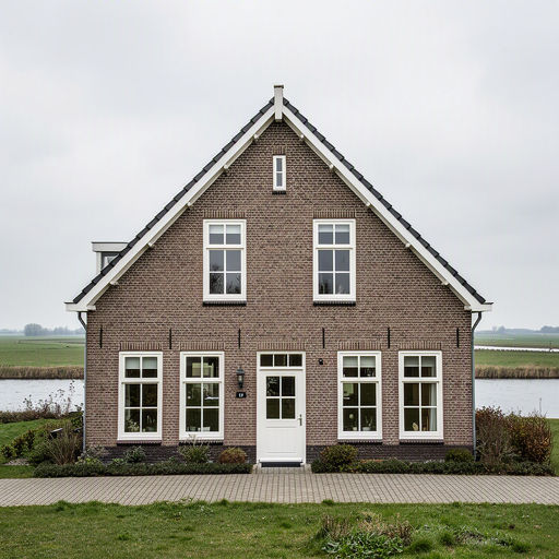 Vrijstaande woning in Tiel met nieuwe witte kunststof kozijnen en uitzicht op de Waal