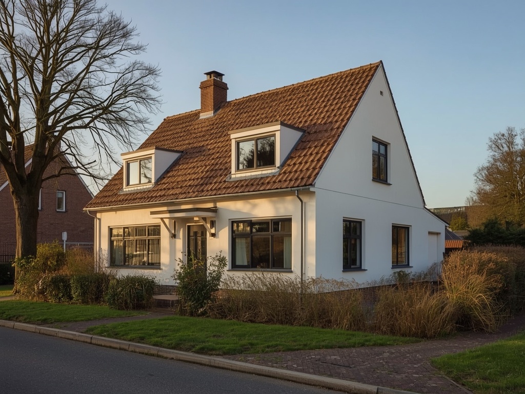 Jaren-80 vrijstaande woning in Tiel met antraciet kunststof kozijnen