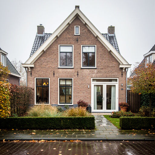 Monteur plaatst een kunststof schuifpui bij een woning in Druten
